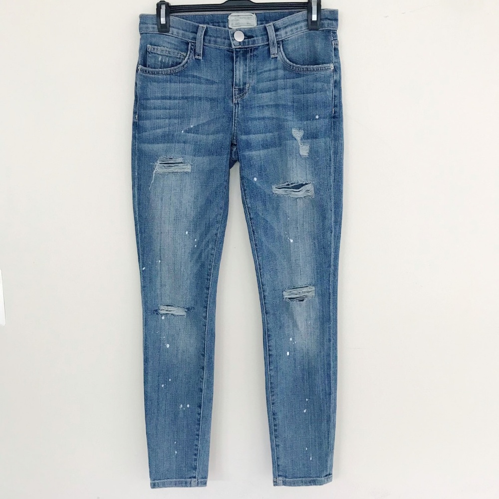 Current Elliott The Stiletto Distressed Jeans